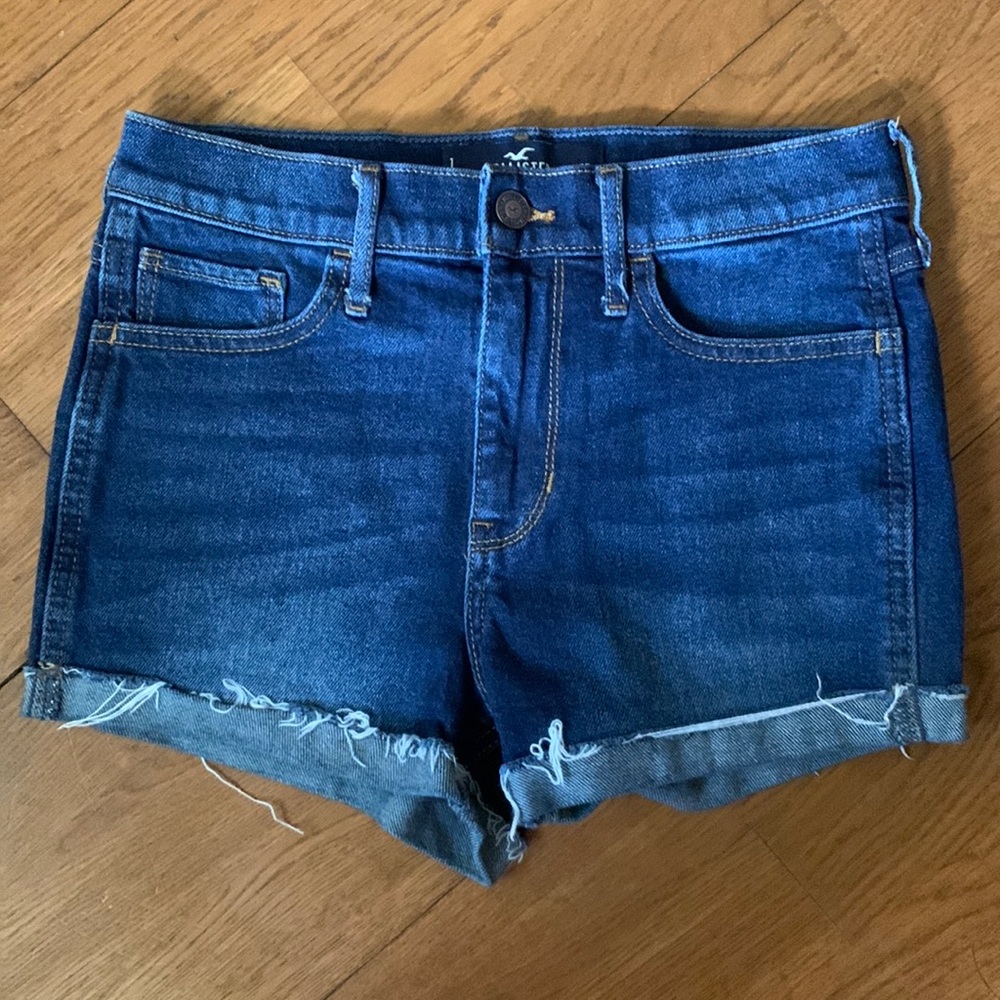 Womens Hollister high rise denim shorts